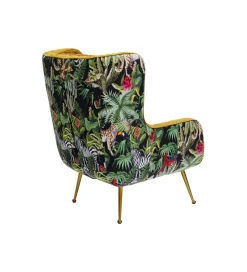 Fotel NONNA JUNGLE 103 cm welur