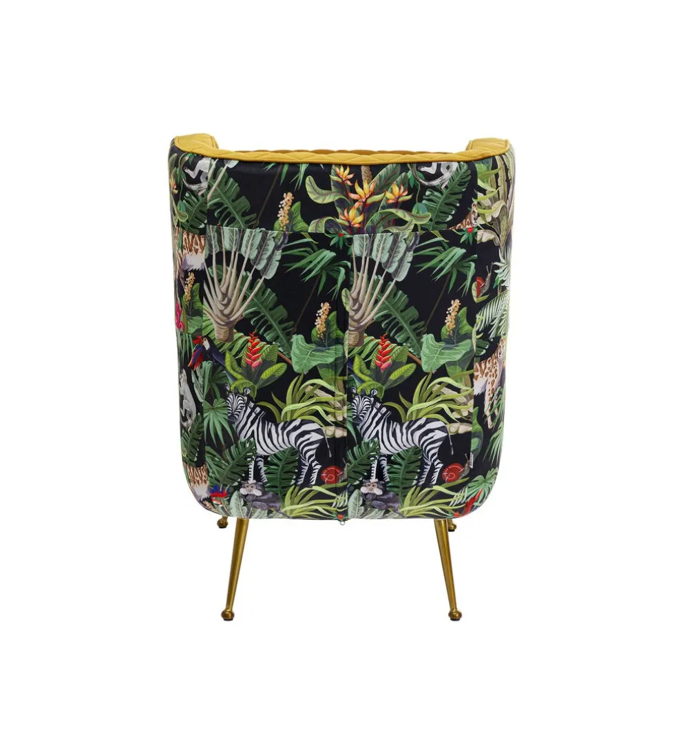 Fotel NONNA JUNGLE 103 cm welur