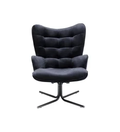 Fotel obrotowe OSCAR czarny chenille