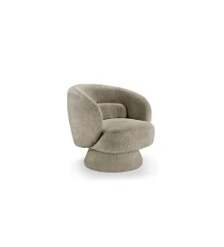 Fotel obrotowy BOSSA NOVA bouclé taupe