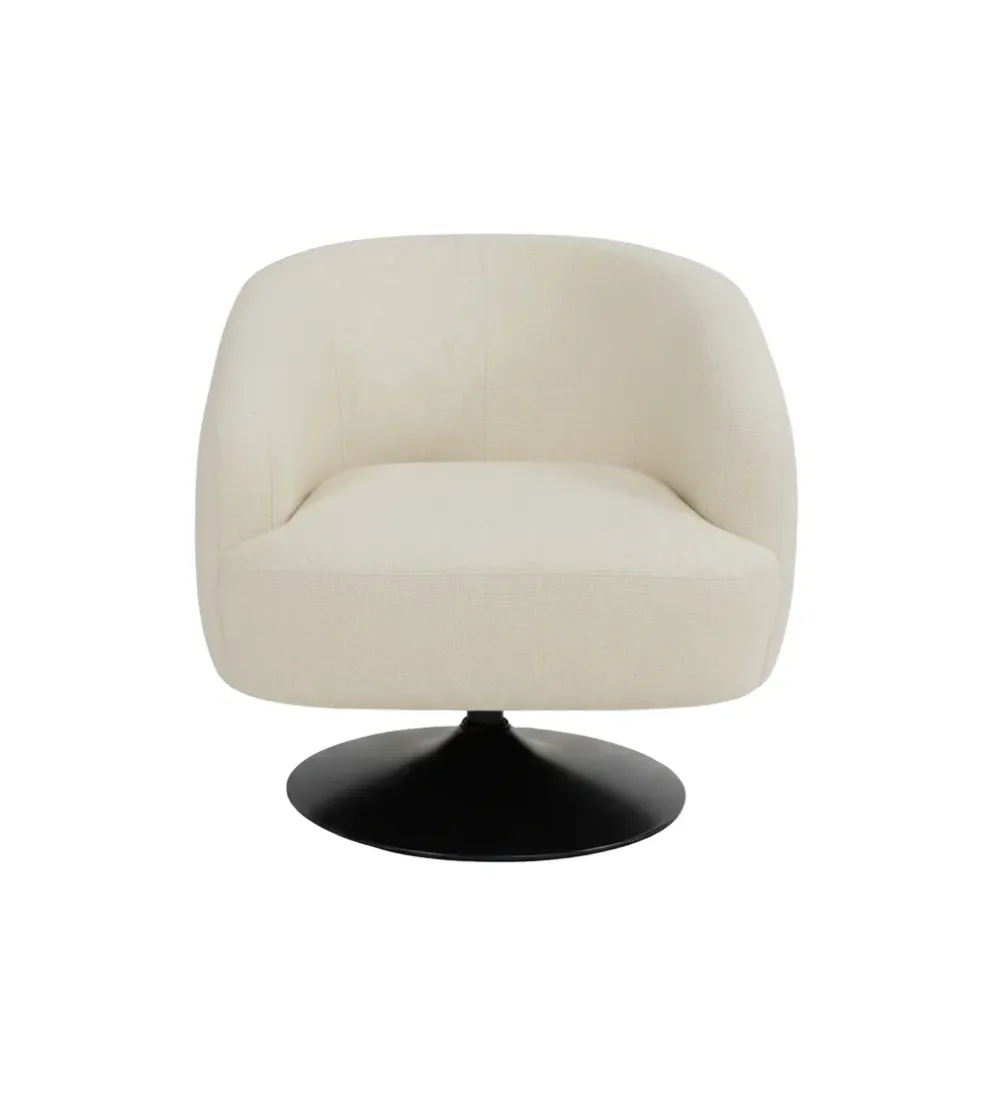 Fotel obrotowy RASANY 73 cm kremowy