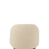 Fotel obrotowy Snow 81 cm Bouclé biała