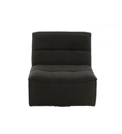 Fotel obrotowy Swivel Bouclé  83 cm czarny