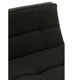 Fotel obrotowy Swivel Bouclé  83 cm czarny
