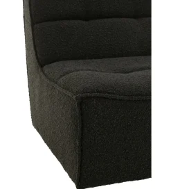 Fotel obrotowy Swivel Bouclé  83 cm czarny