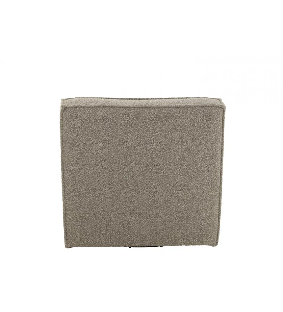 Fotel obrotowy Swivel Bouclé 83 cm taupe