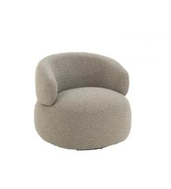 Fotel obrotowy Swivel II Bouclé  82 cm taupe