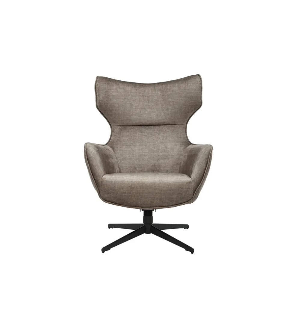 Fotel obrotowy VOGUE welwet taupe