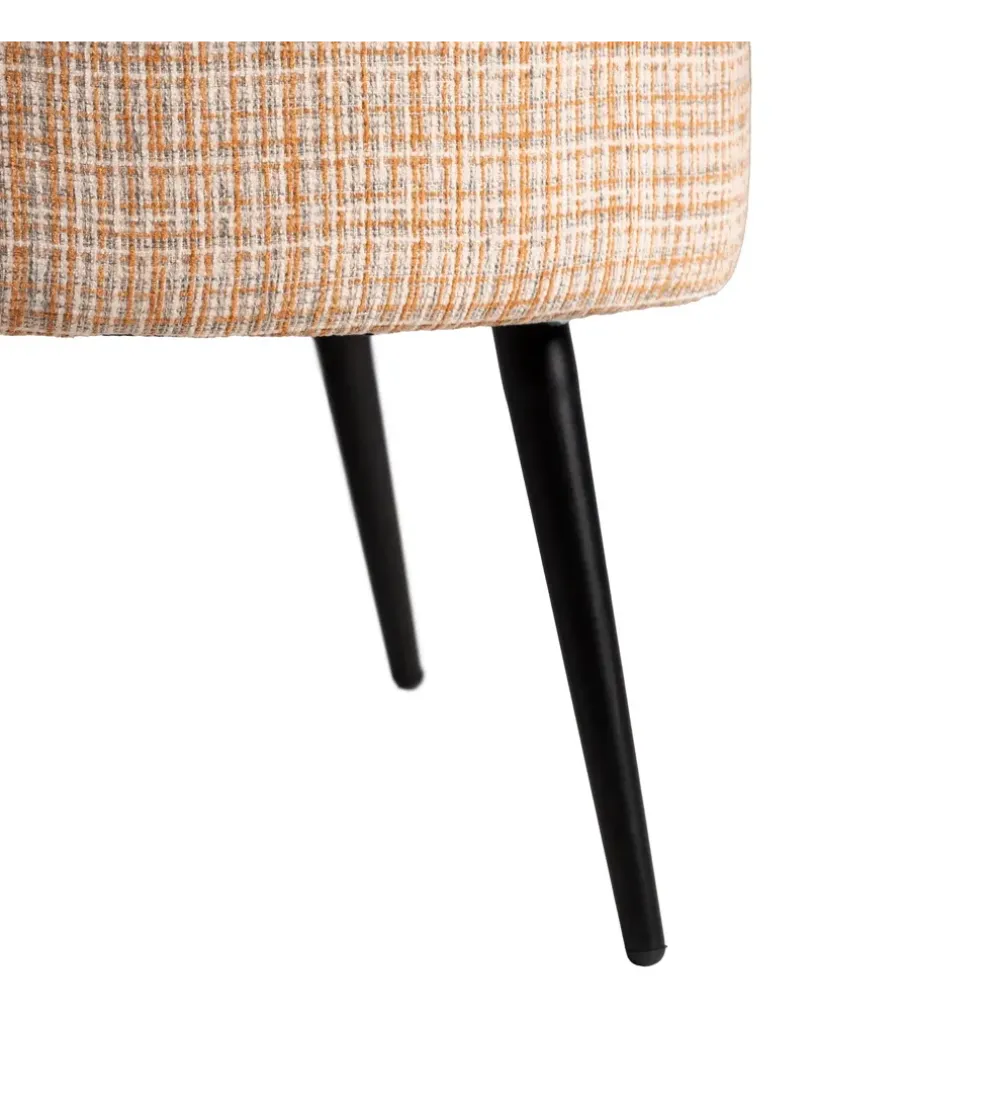 Fotel OSOI 71 cm tapicerowany marmurkowy