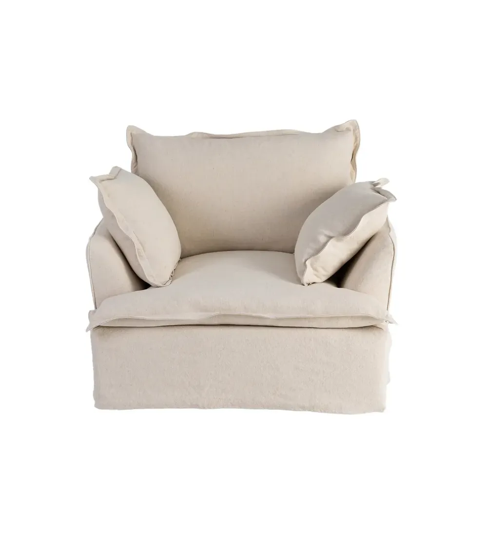 Fotel PLAZESO 115 cm beżowy