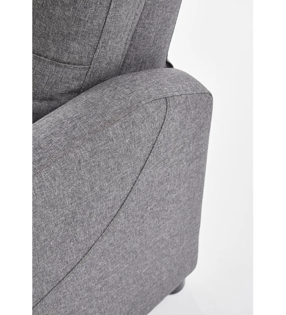 Fotel rozkładany FELIPE 64 cm szary