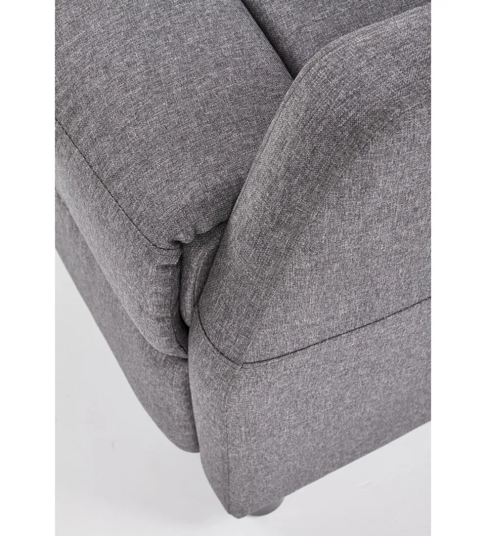 Fotel rozkładany FELIPE 64 cm szary