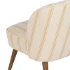 Fotel STRIMERS 73 cm miodowy w paski