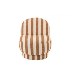 Fotel STRIPED 72 cm białokarmelowy