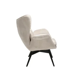 Fotel TUDOR 102 cm welwet kremowy
