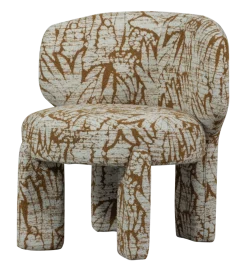 Fotel UPKE 76 cm szary brązowy
