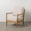 Fotel ZABERMA 88 cm naturalny biały