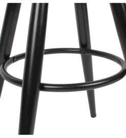Hoker obrotowy AVERS 72 cm - 80 cm czarny