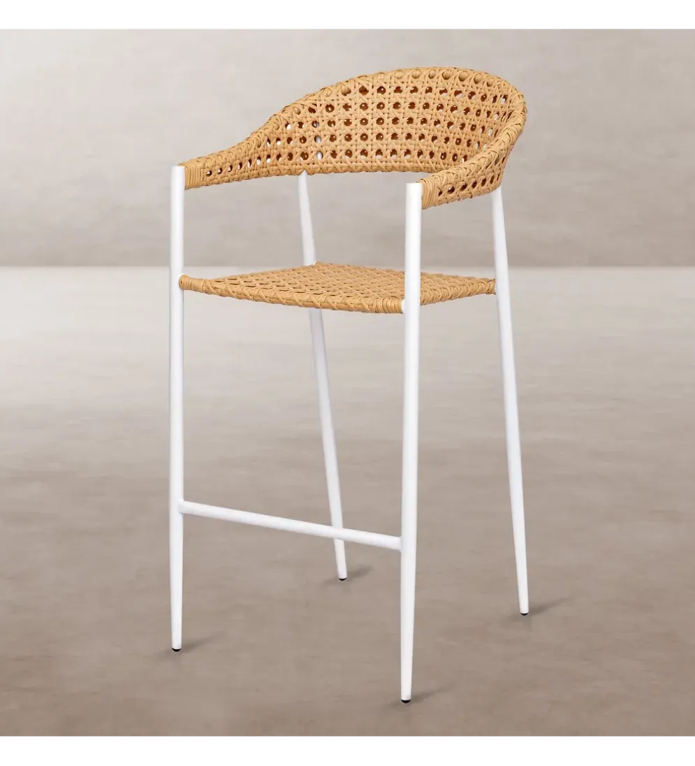 Hoker ogrodowy NIVA 112 cm naturalny biały