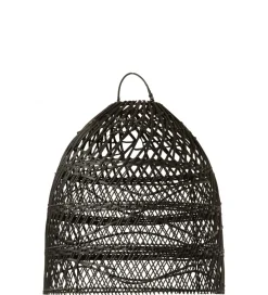 Klosz do lampy wiszący SHADE 40 cm rattan czarna