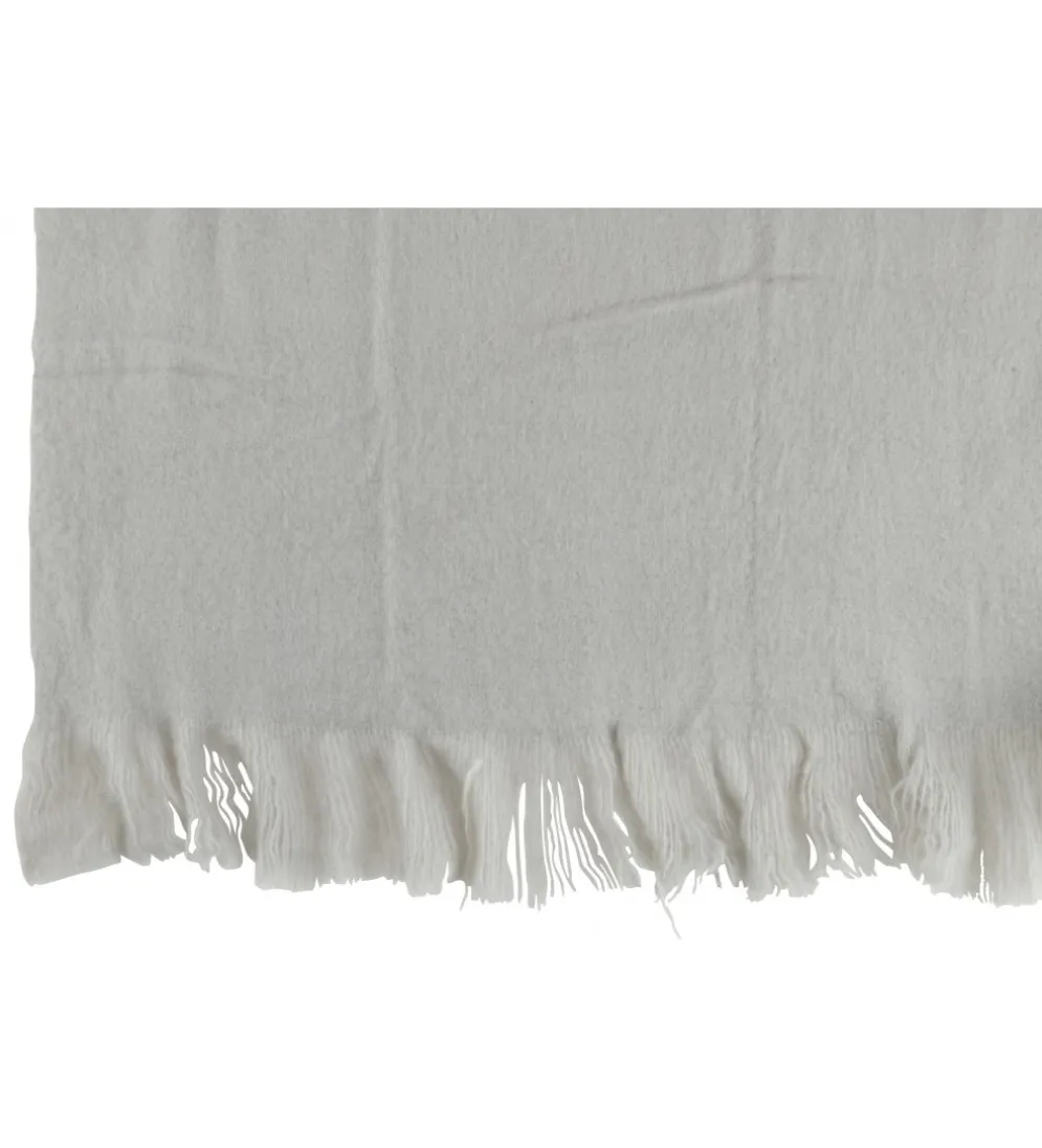 Koc z frędzlami Fringers 130 cm x 180 cm szary
