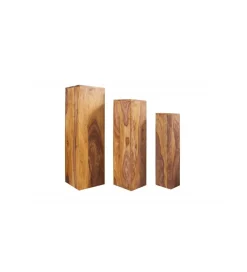 Kolumny FINICE Makassar SET 3 drewno sheesham