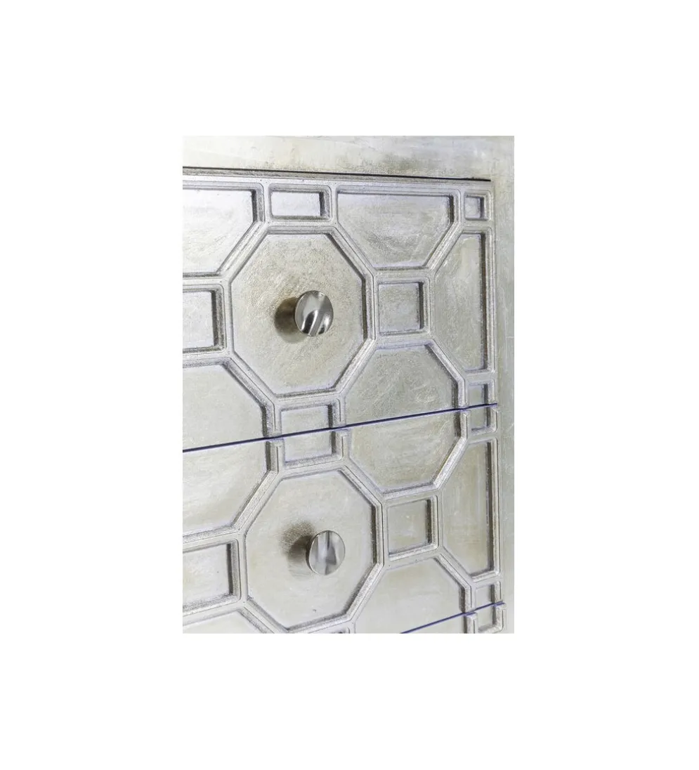 Komoda ALHAMBRA 107 cm srebrna