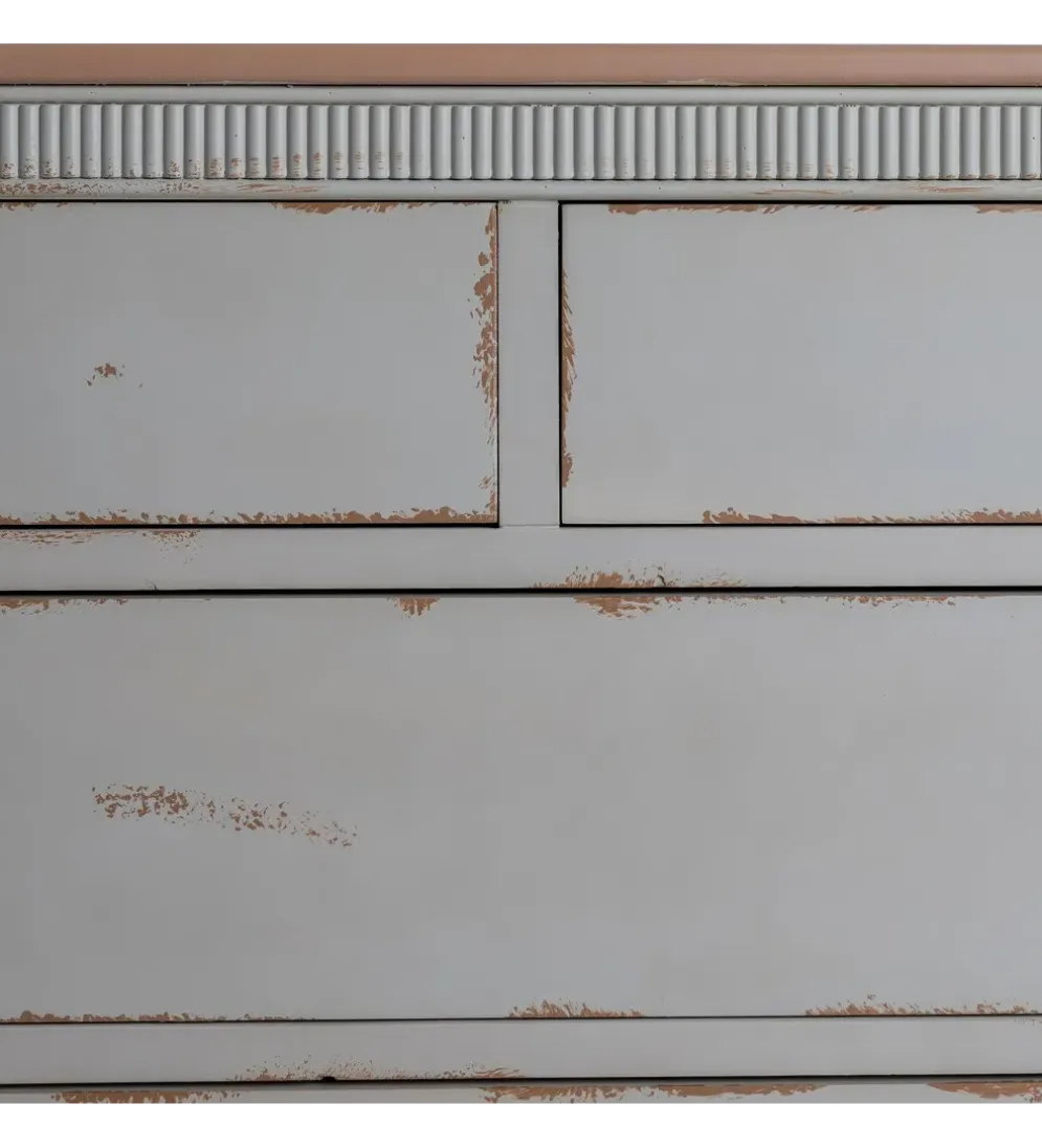 Komoda ALIEY 115 cm drewno jodła kremowy