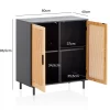 Komoda Ambert 80 cm czarna