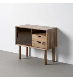 Komoda AMY 80 cm drewno kauczuk