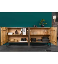 Komoda ANELLO 177 cm drewno mango brąz