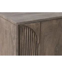 Komoda ART DECO 170 cm drewno mango szary