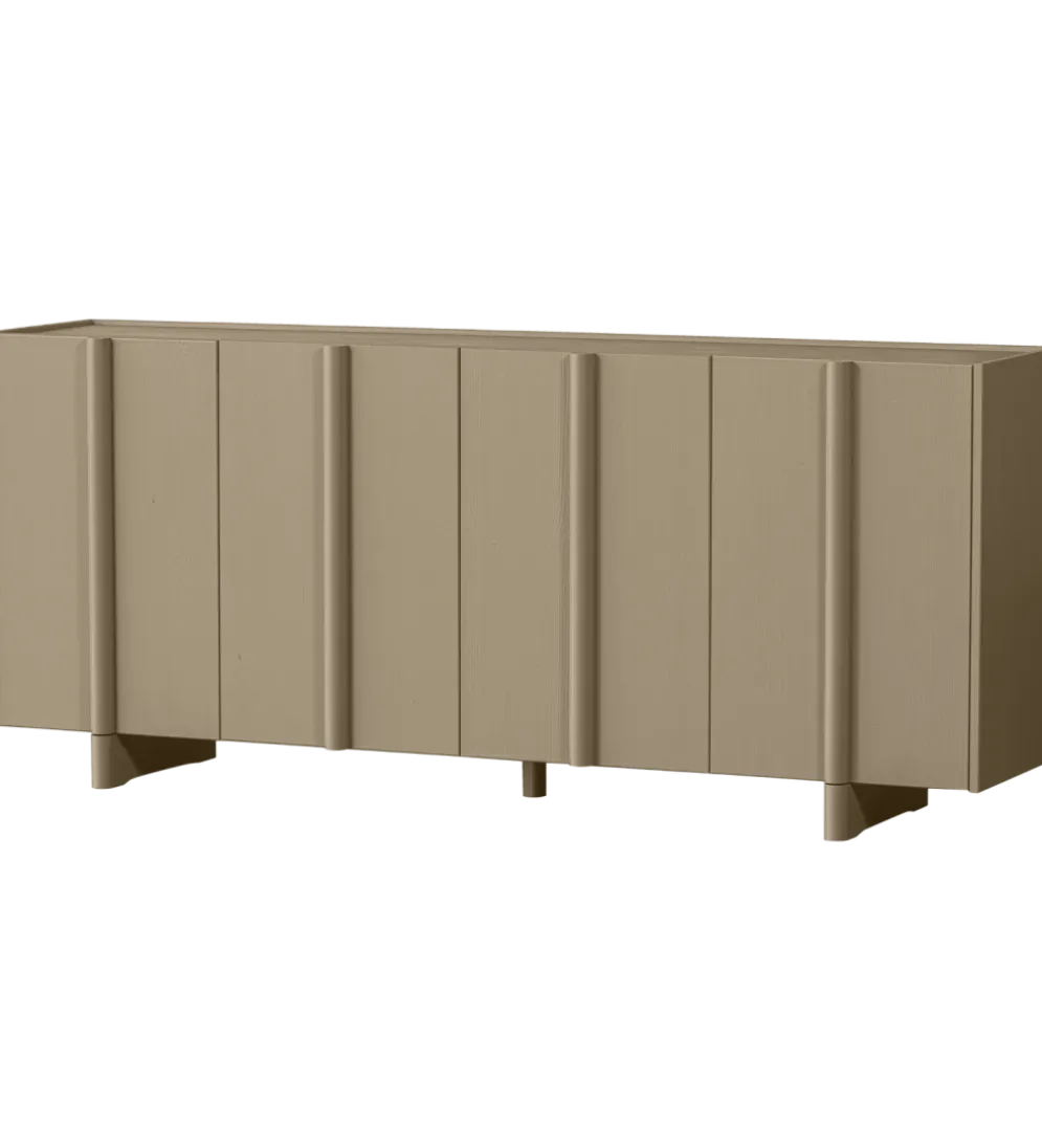 Komoda BASU 200 cm drewno sosny piaskowa