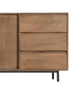 Komoda BUTEL 180 cm drewno mango naturalna