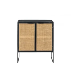 Komoda CANE PANE 89 cm naturalna czarna