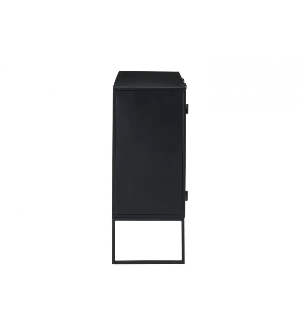Komoda CANE PANE 89 cm naturalna czarna