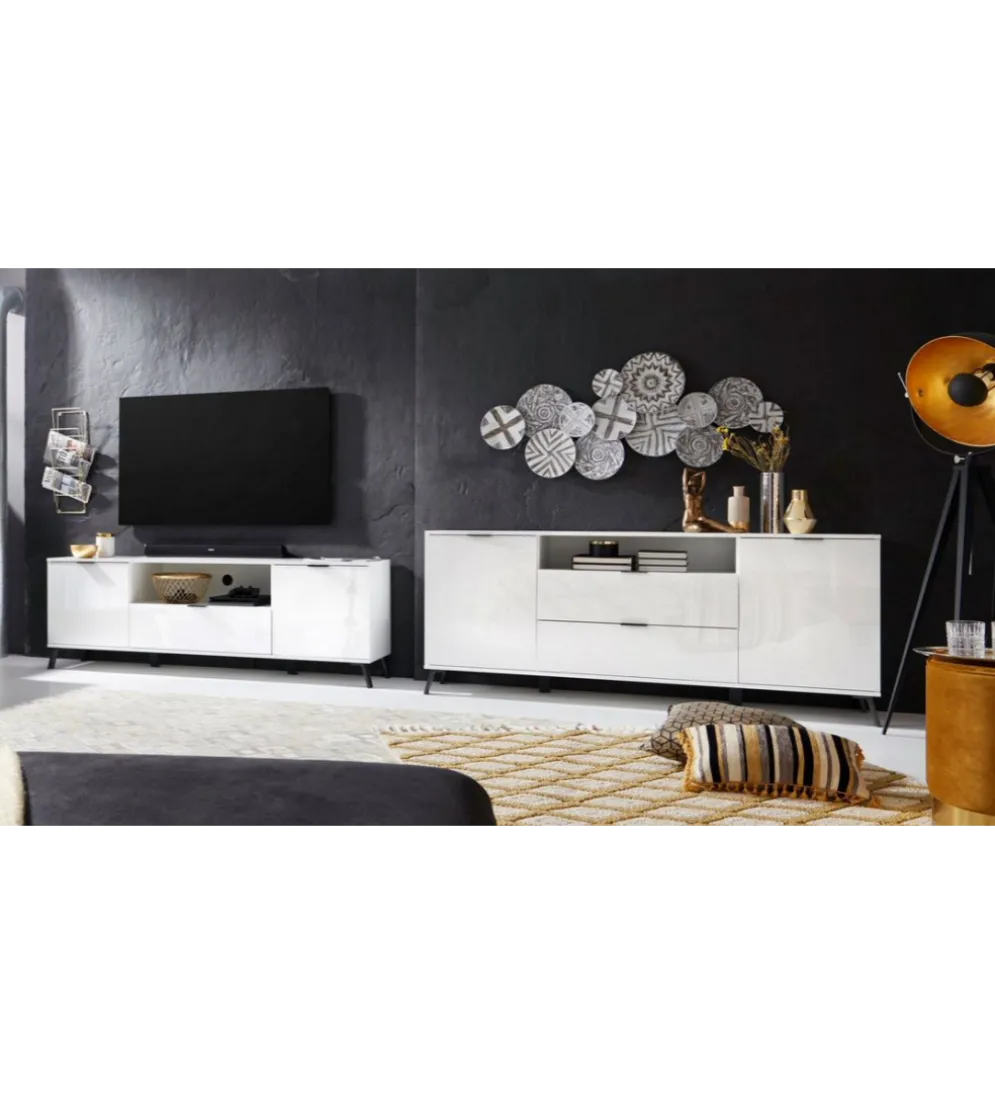 Komoda CASABLANCA 180 cm biała