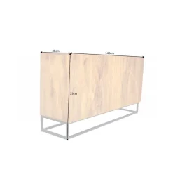 Komoda DAVIDE  scorpion 140 cm drewno mango brąz