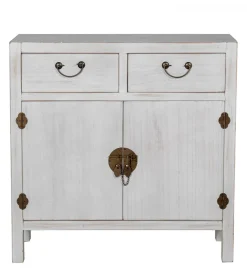 Komoda DECAPE 80 cm przecierana biel