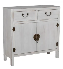 Komoda DECAPE 80 cm przecierana biel