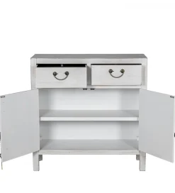 Komoda DECAPE 80 cm przecierana biel