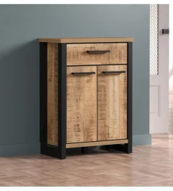 Komoda do przedpokoju ENNA 73 cm w optyce drewna mango
