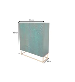 Komoda DORRATO 120 cm drewno biały