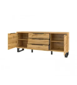 Komoda Halle 200 cm w optyce dąb wotan