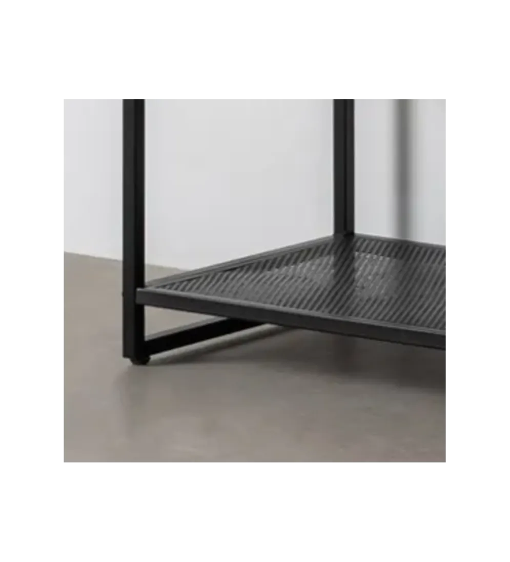 Komoda INDUSTRIAL 100 cm naturalny czarny