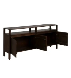 Komoda KURT 190 cm drewno mango ciemny brąz