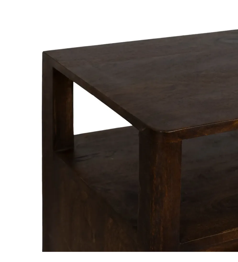 Komoda KURT 190 cm drewno mango ciemny brąz
