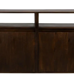 Komoda KURT 190 cm drewno mango ciemny brąz