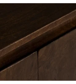 Komoda KURT 190 cm drewno mango ciemny brąz