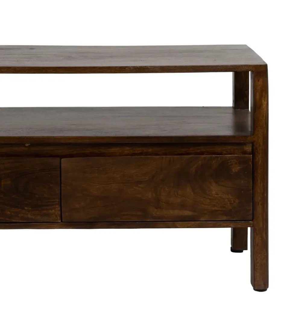 Komoda KURT 97 cm drewno mango ciemny brąz